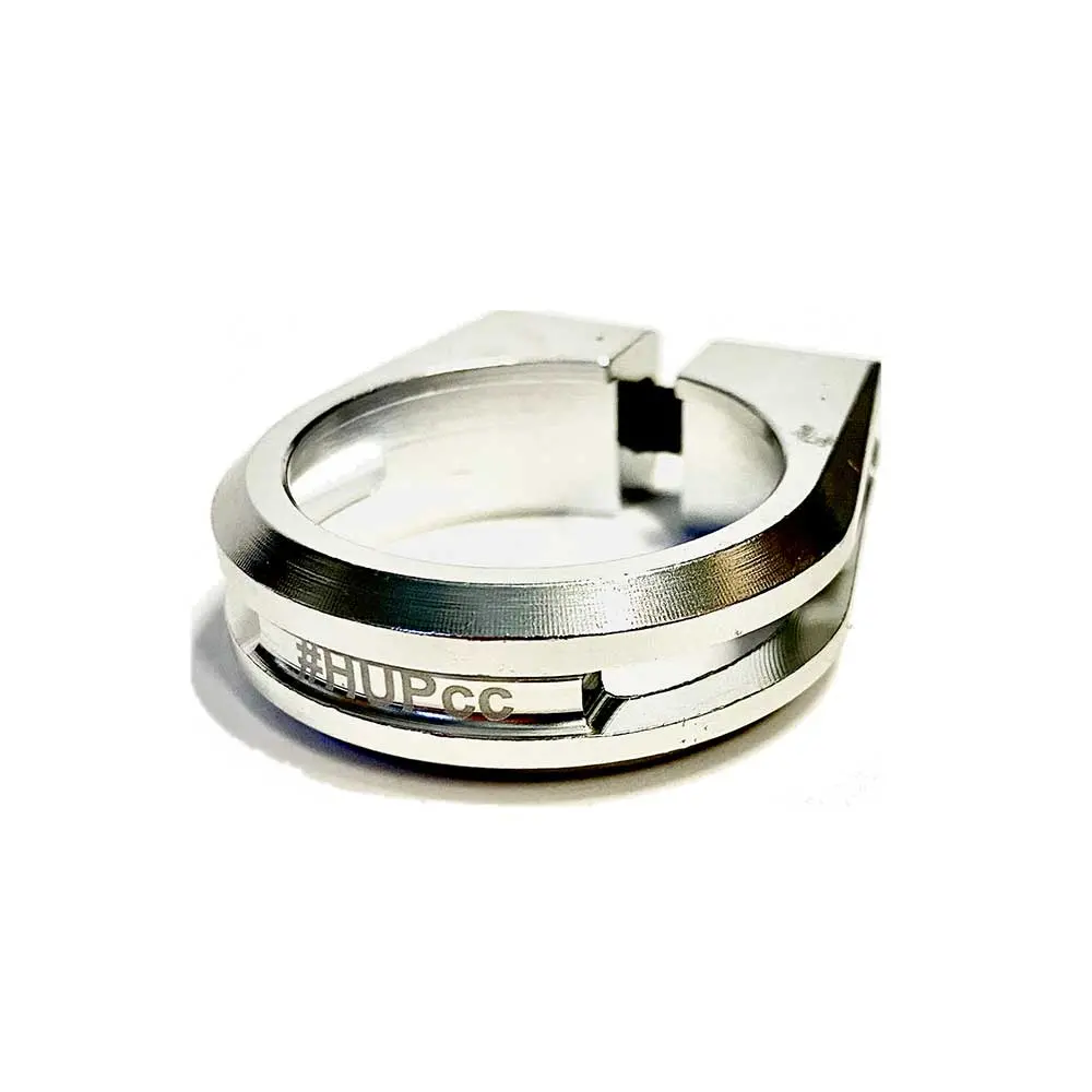 Hup Lightweight 31.8Mm Seat Post Clamp (27.2Mm Seat Post) In Silver 1