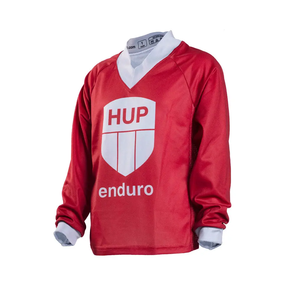 Hup Enduro Children's Long-Sleeve Mtb Jersey (Black, Red Or Blue) 2