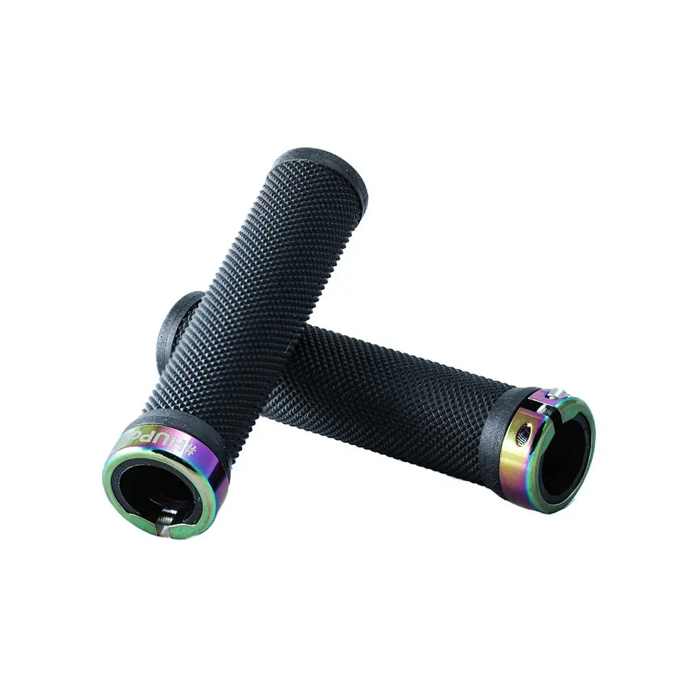 Hup Youth Short Mtb 22.2Mm Handlebar Grips (Rainbow Oil Slick) 1