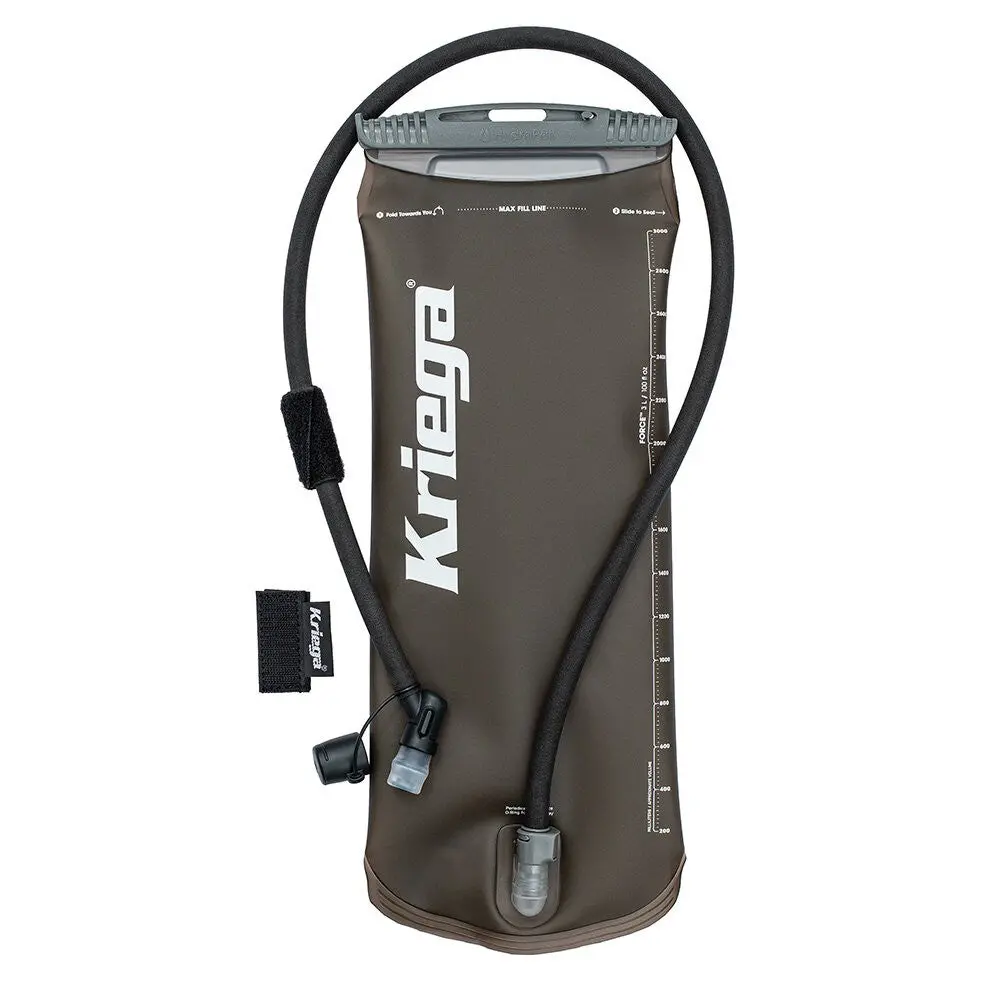 Kriega Hydrapak 3-Liter Hydration Reservoir With Integrated Drinking Tube 1