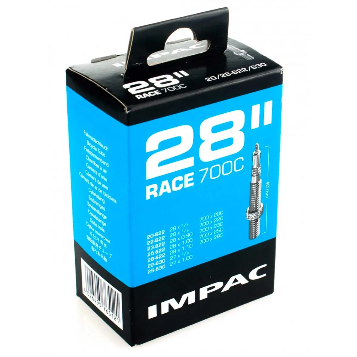 Impac Road Inner Tubes For 20C-28C 700C Road Tyre 1