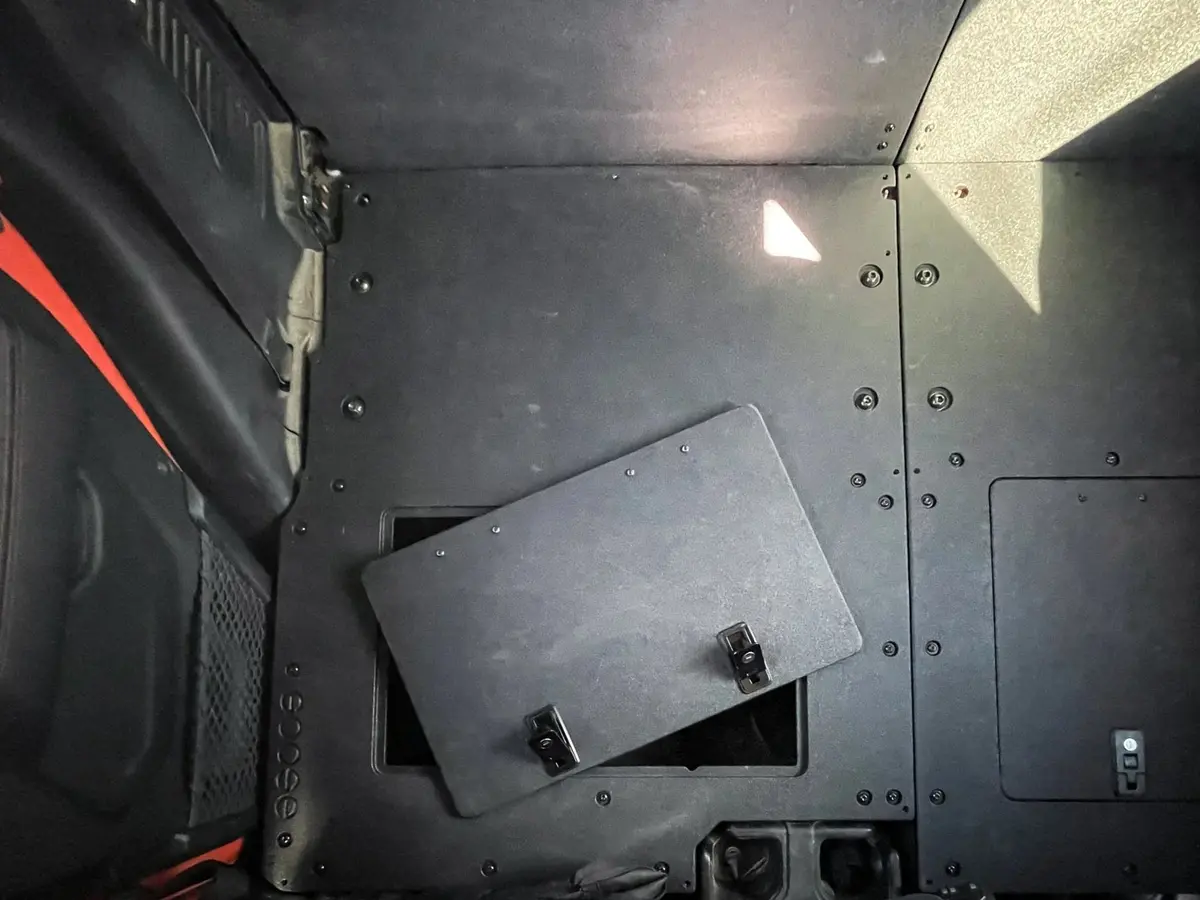 Jeep Gladiator 2019-Present Jt 4 Door - Second Row Seat Delete Plate System - Extended Platform 2