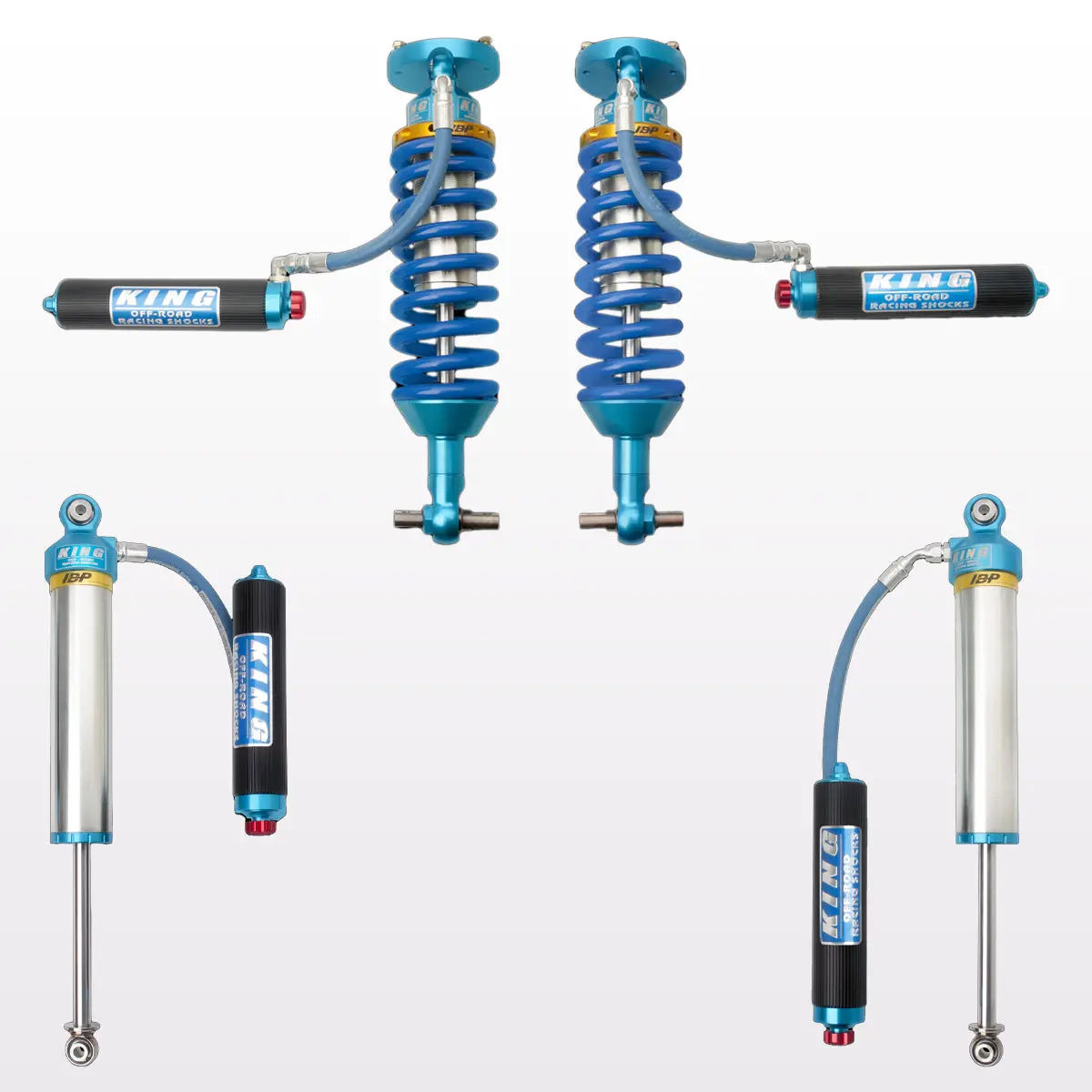 '19-23 Chevy/Gmc 1500 King 3.0 Ibp Finned Rr Front Coilovers & 3.0 Ibp Rear Shocks 1