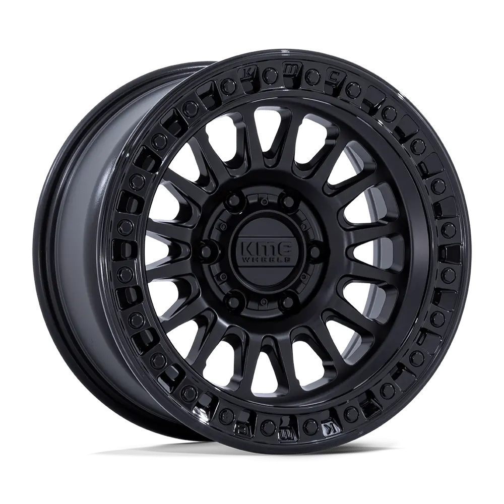 Kmc Wheels | Ims Matte Black W/ Gloss Black Lip 1