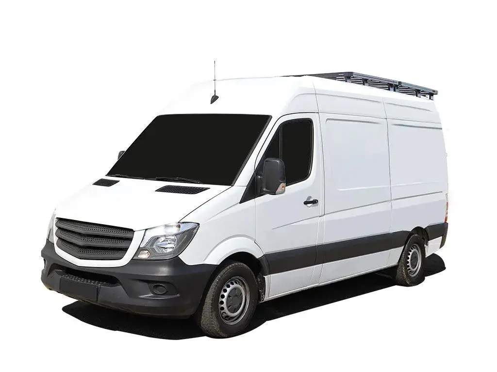 Mercedes-Benz Sprinter 128"/144"/170" / L1/L2/L3 / Swb/Mwb/Lwb Wheelbase W/O Oem Tracks (2006-Current) Slimline Ii 1/2 Roof Rack Kit / Tall 1