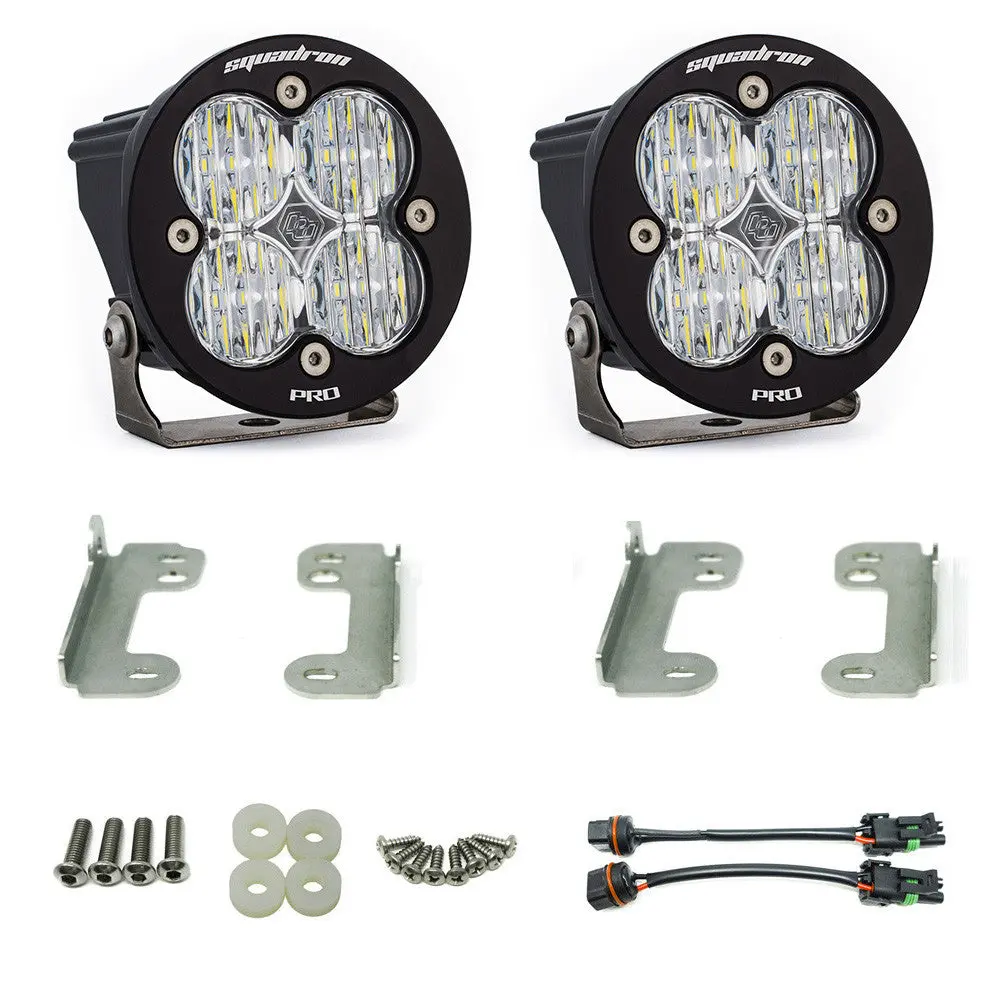 Jeep Jk Squadron-R Pro Fog Pocket Light Kit - Jeep 2007-09 Wrangler Jk; Note: W/ Standard Oe Bumper 1