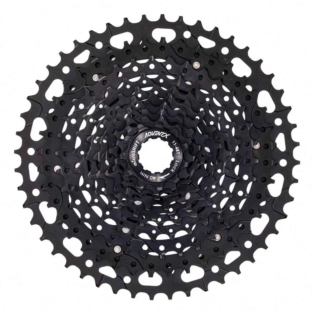 Microshift Advent X 11-48T 10-Speed Cassette With Alloy Spider (Cs-G104 11-48T) 1