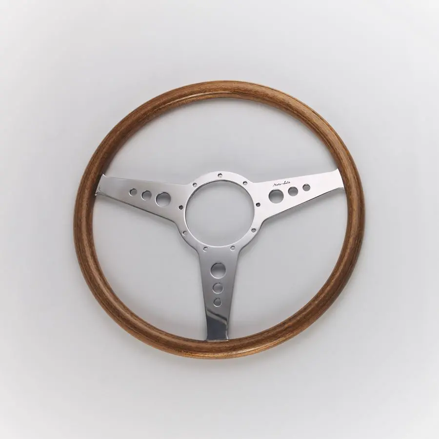 Flat Mk9 Mahogany Rim Steering Wheel 1