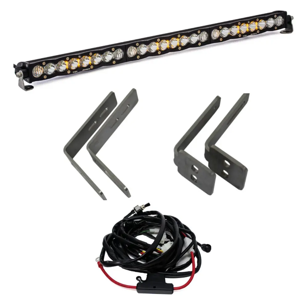 '11-16 Ford Super Duty Baja Designs 30" S8 Light Bar Grille Mount Kit 1