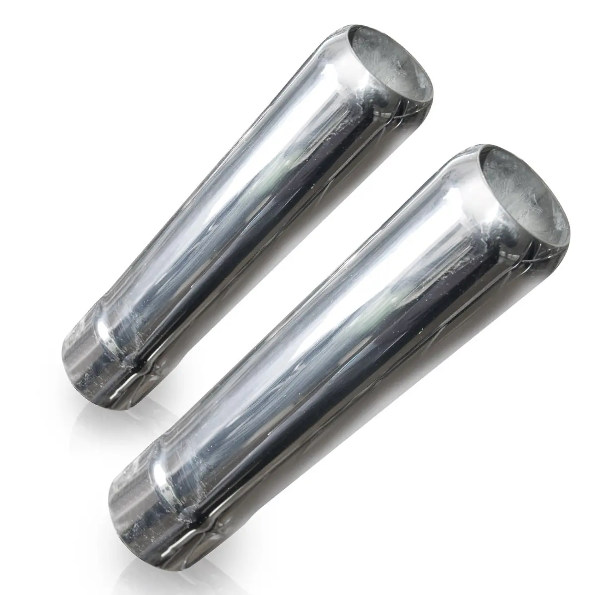 Pencil Style Polished Exhaust Tips 304 Stainless Steel 1