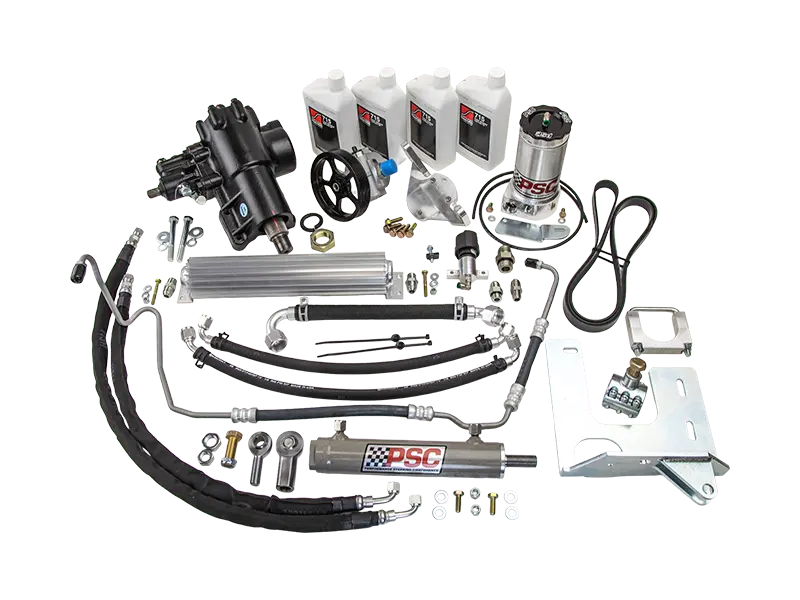 '12-18 Jeep Jk 3.6L Psc Cylinder Assist Steering Kit, 6.75" Lock-To-Lock, Non-Trussed Front Axle 1