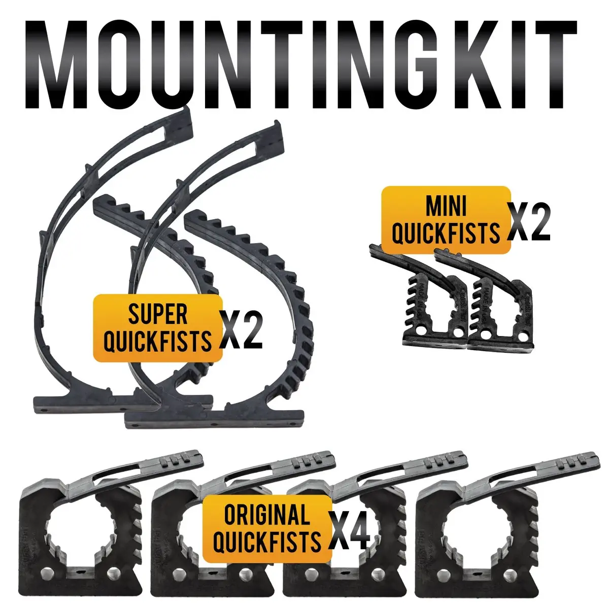 Quick Fist 8-Piece Clamp Mounting Kit 1