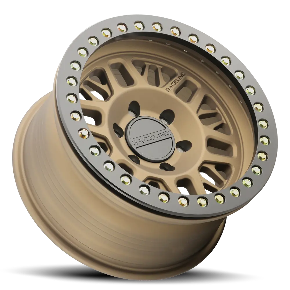 Raceline Rt951bz Ryno Cast Beadlock - Textured Bronze W/ Black Beadlock Ring 3