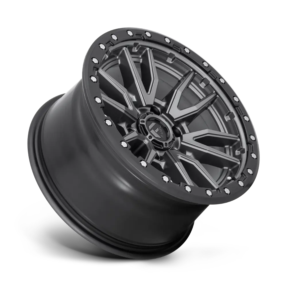 Fuel Wheels | Rebel | Matte Gunmetal Black Bead Ring 2