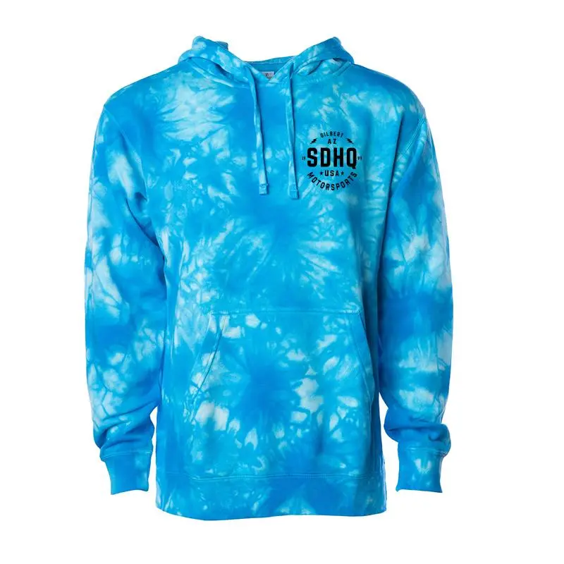 Sdhq Motorsports Blue Tie-Dye Hoodie 1