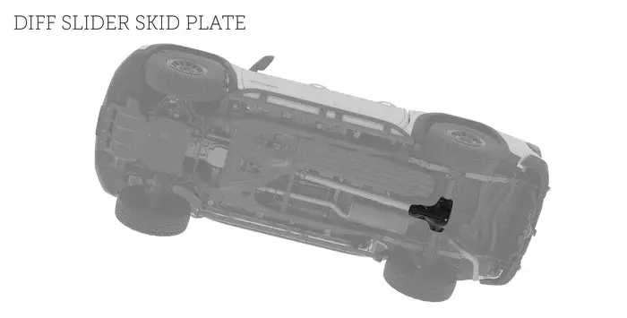 Aev Rear Differential Slider Skid Plate For 2023+ Chevrolet Colorado / Gmc Canyon 1