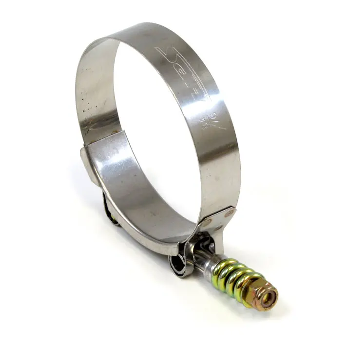 Hps Stainless Steel Spring Loaded T-Bolt Clamp Size 108 For 4" Id Hose - Effective Size: 4.25"-4.57" 2