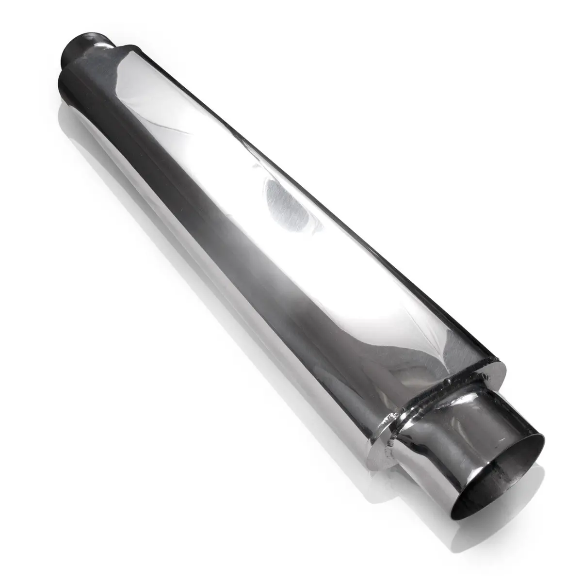 Smooth Oval Muffler Stainless Steel 1