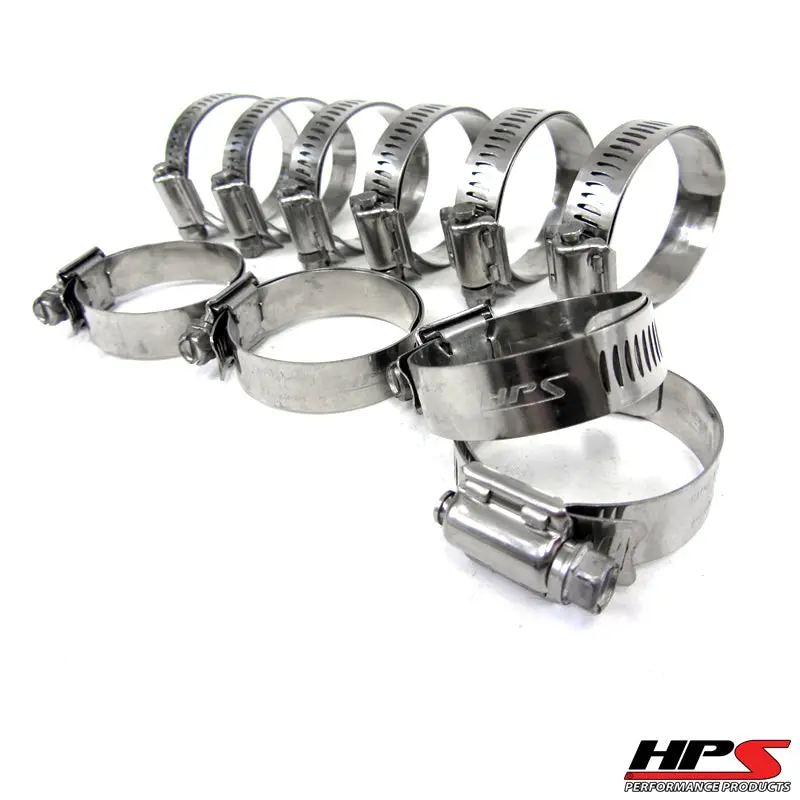 Hps Stainless Steel Worm Gear Liner Clamp Size 88 10Pc Pack 5-5/8" - 6-1/2" (130Mm-152Mm) 1