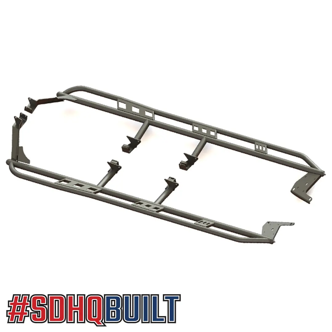 2016-2023 Toyota Tacoma Long Bed Sdhq Built Rock Sliders 1