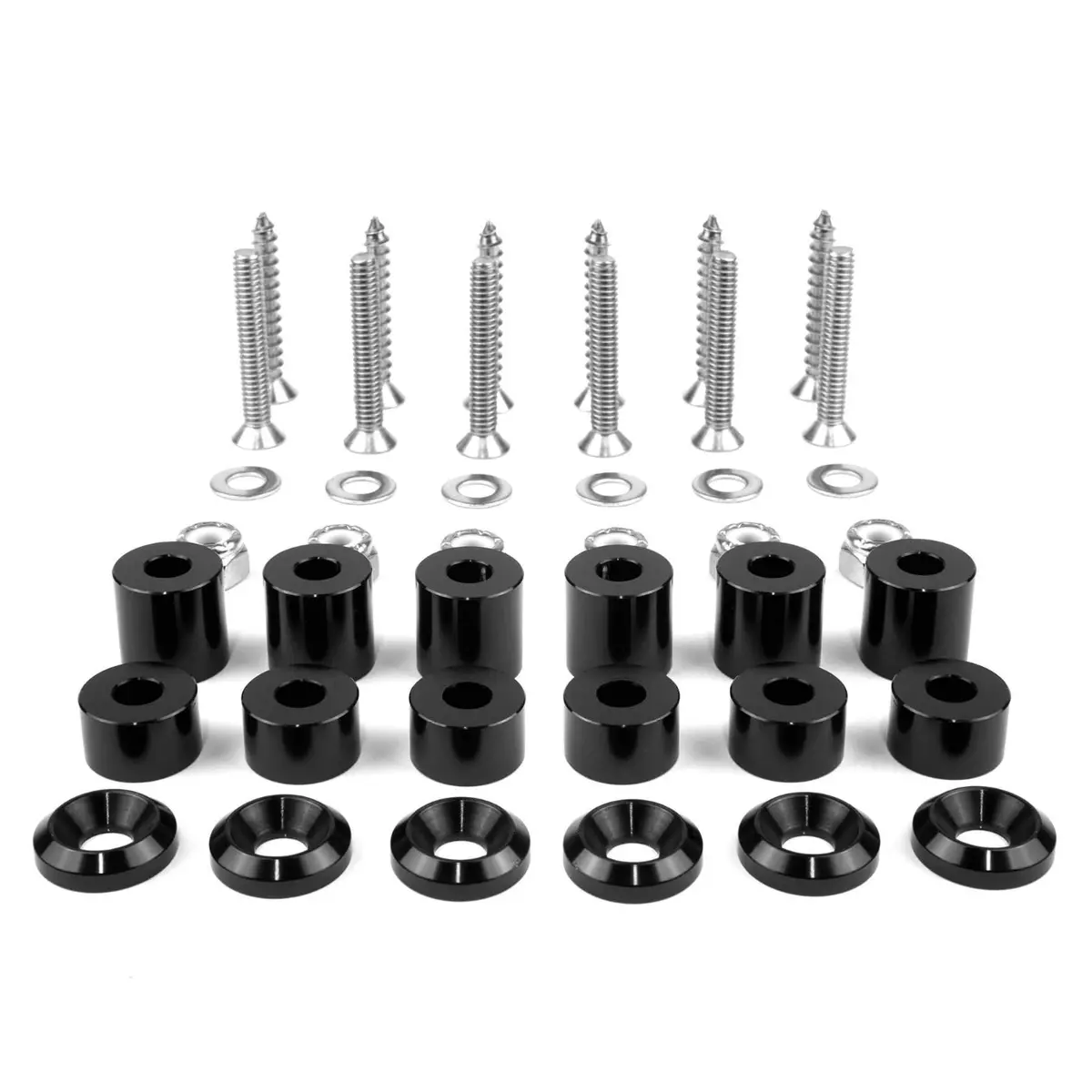 Tech Plate - 42Pc Tech Plate Mounting Black Hardware Kit 1