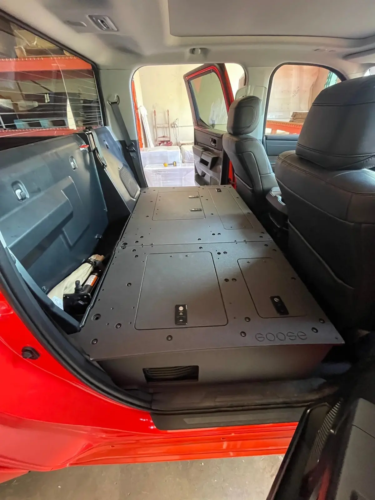 Toyota Tundra 2022-Present 3Rd Gen. Crewmax - Second Row Seat Delete Plate System 2