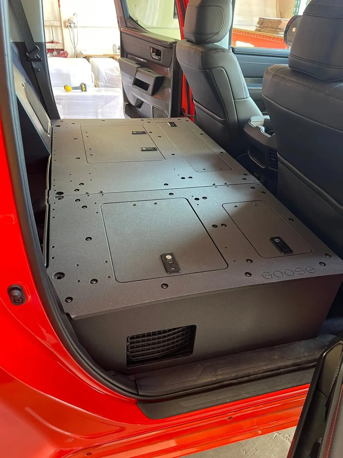 Toyota Tundra 2022-Present 3Rd Gen. Crewmax - Second Row Seat Delete Plate System 1