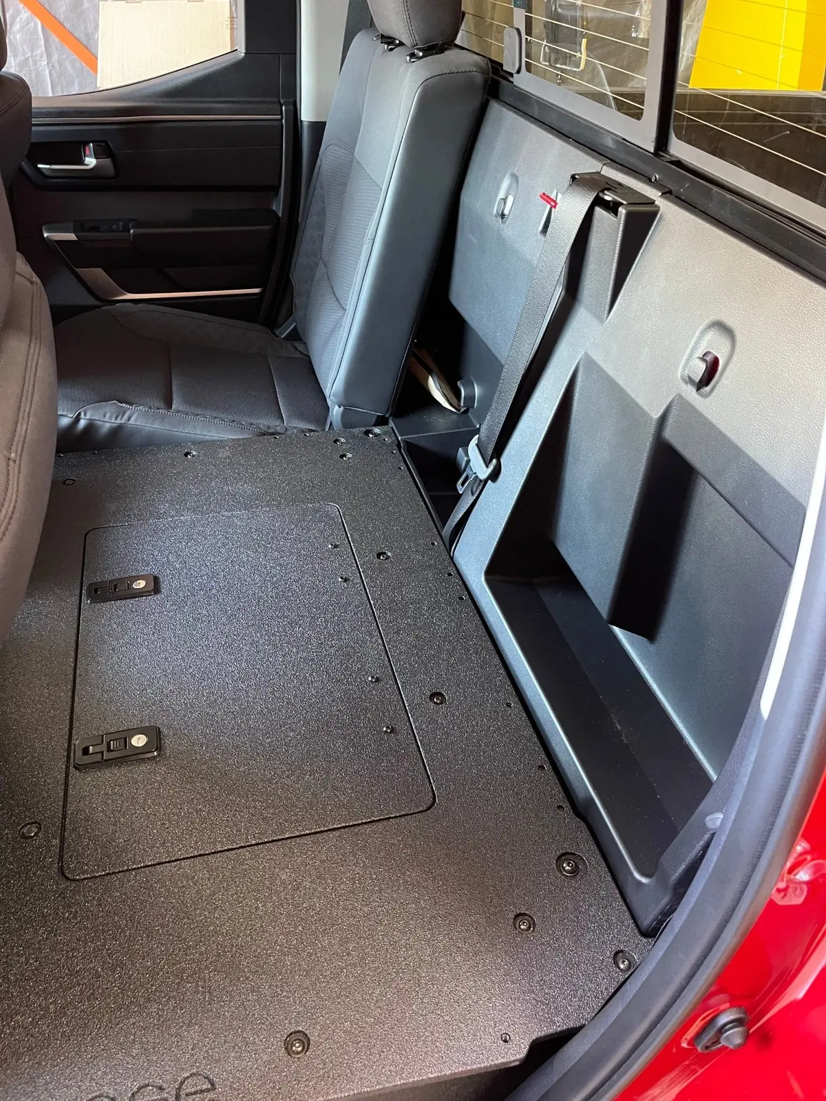 Toyota Tundra 2022-Present 3Rd Gen. Doublecab - Second Row Seat Delete Plate System 2