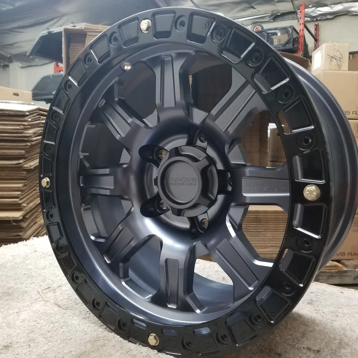 G500 Simulated Beadlock Wheel 17X8.5" 5 & 6 Lug - Techlite Ring 3