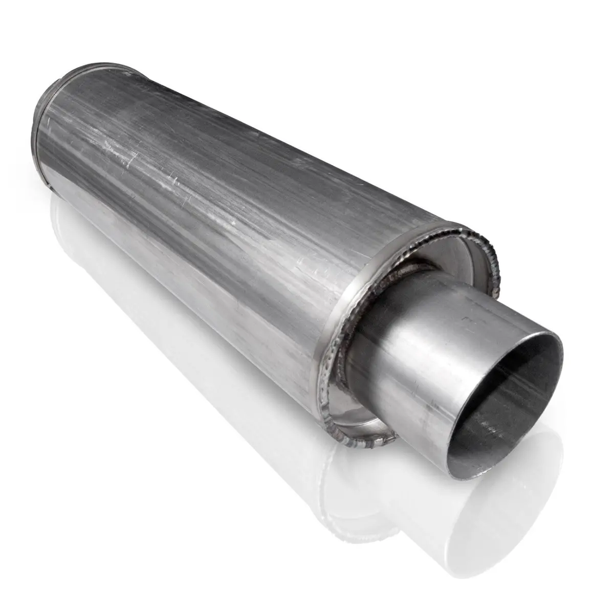 Vintage Round Style Muffler Stainless Steel 1