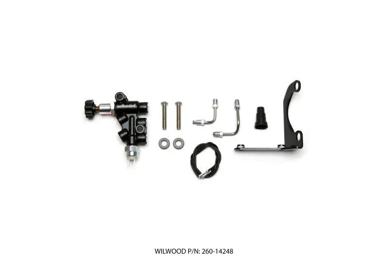 Wilwood Tandem Remote Master Cylinder Mounting Bracket Kit – Left-Hand Side With Proportioning Valve 1