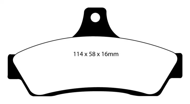 Ebc Redstuff Rear Brake Pads With Solid Rotors For 2003–2004 Pontiac Gto 5.7L 1