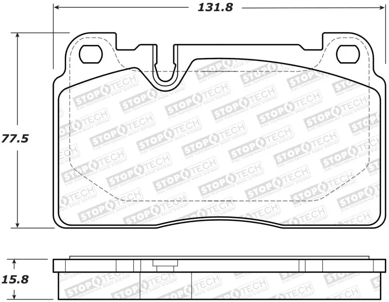 Stoptech Front Brake Pads For 2007–2015 Audi Q7 – Street Performance Series 1