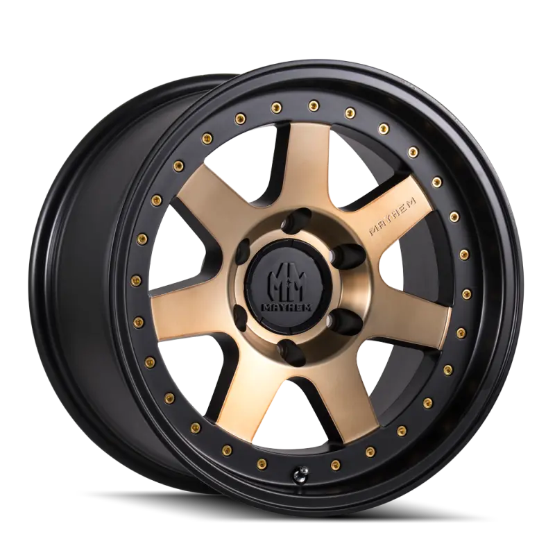 Mayhem Prodigy 18X9 Wheel — 8X180 Bolt Pattern, 0Mm Offset, 124.1Mm Hub Bore, Matte Black With Bronze Tint Finish 1