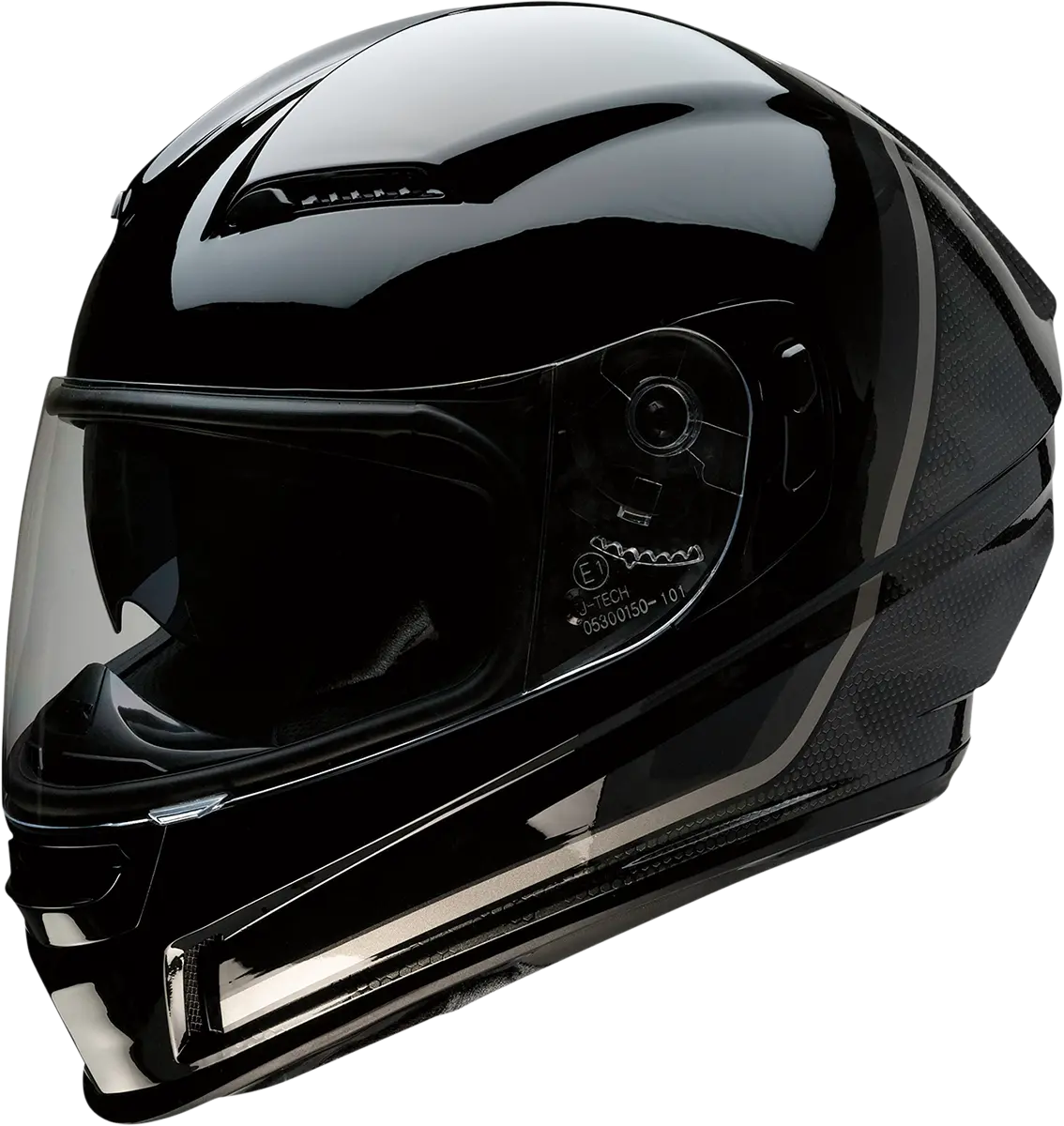 Z1R Jackal Motorcycle Helmet – Kuda Graphic, Black/Gray, Size 2Xl (Model 0101-13355) 1