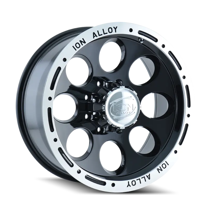 Ion Type 174 Alloy Wheel – 15×10", 6×114.3Mm Pcd, –38Mm Offset, 83.82Mm Hub Bore, Black/Machined Finish 1