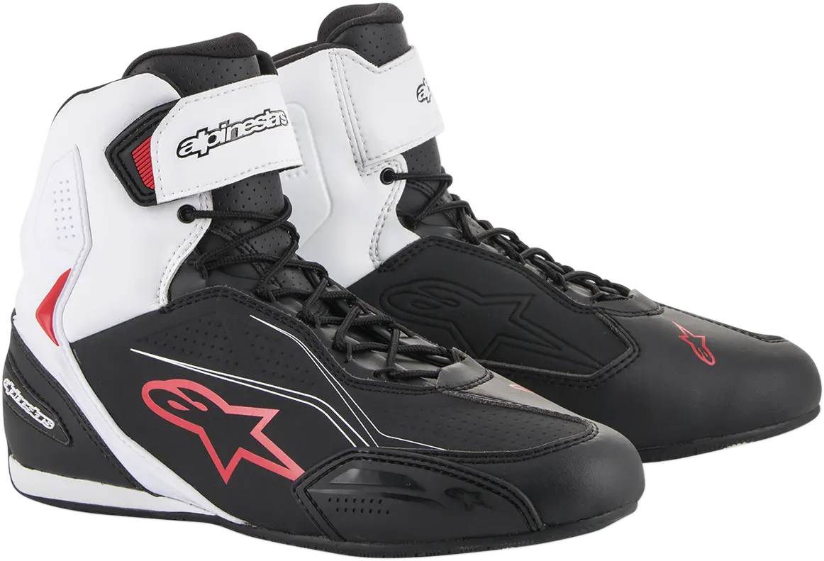 Alpinestars Faster-3 Motorcycle Riding Shoes – Black/White/Red, Us Size 10 (Model 2510219123-10) 1