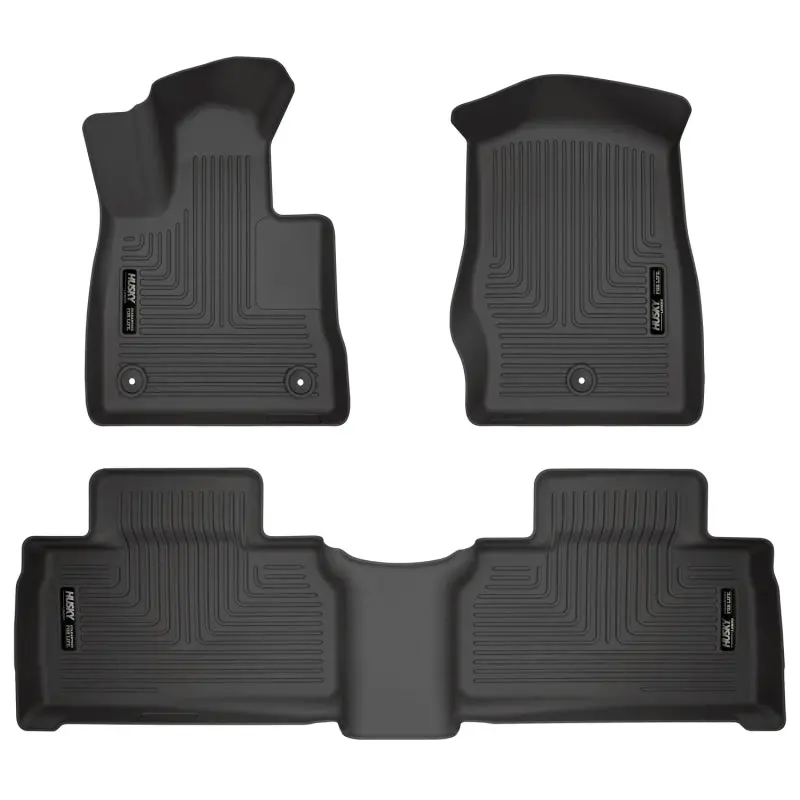 Husky Liners Weatherbeater Floor Liners – Black, Front & Second-Row Set For 2020 Ford Explorer 1
