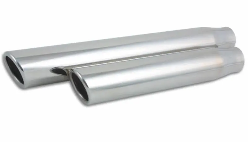 Vib Round Exhaust Tips – Stainless Steel, Polished Finish, Universal Fit 1