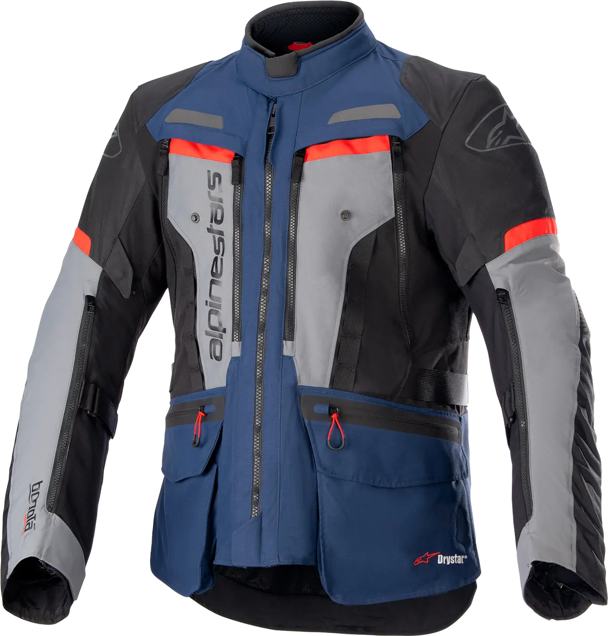 Alpinestars Bogota Pro Drystar Motorcycle Jacket – Waterproof/Breathable, Black/Blue/Red, Size Xl 1