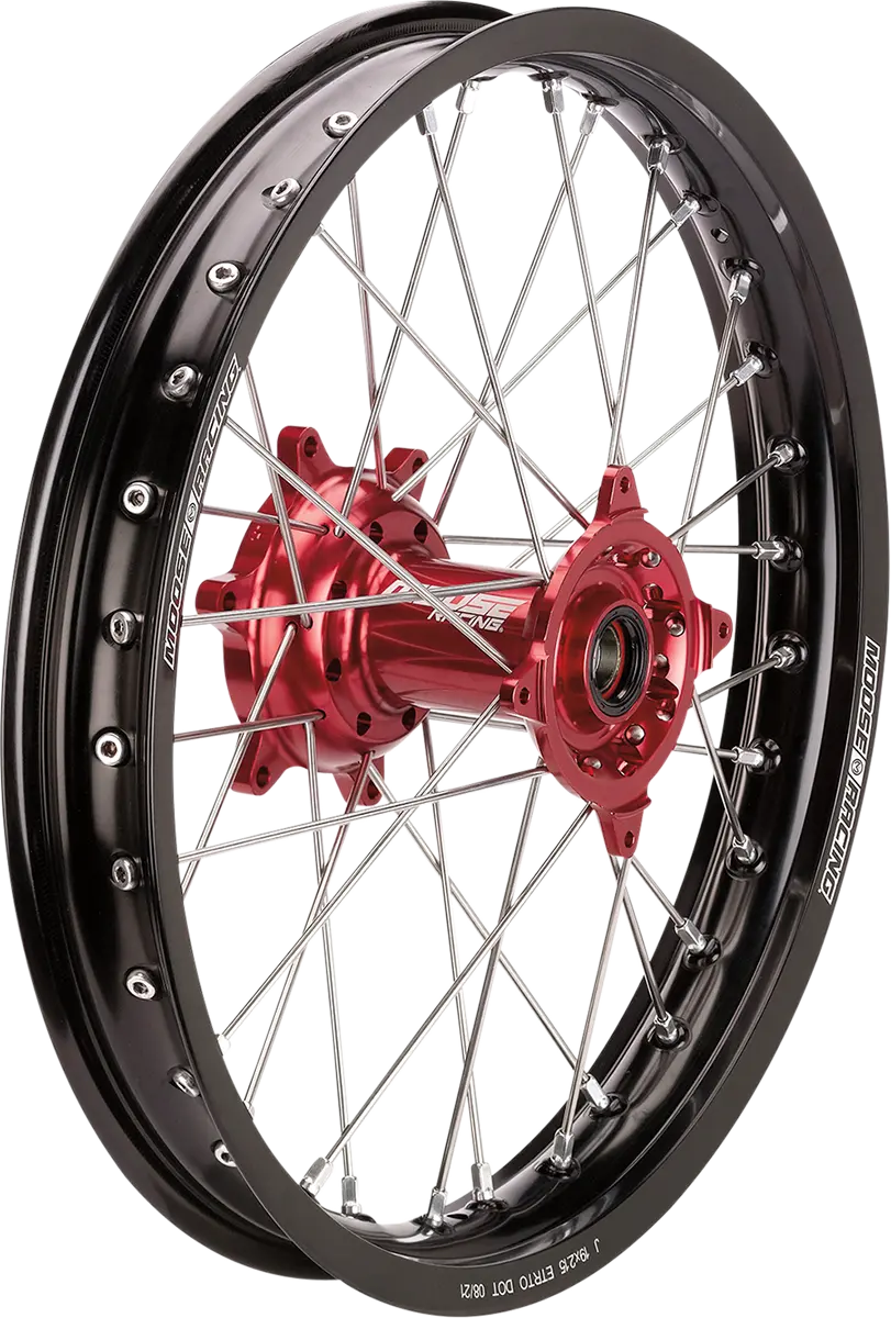 Moose Racing Sx-1 Rear Wheel – 18" X 2.15", Black Rim With Red Hub (Model Br-215-18Bkrd) 1