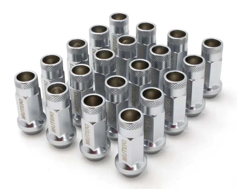 Wheel Mate Muteki Sr48 Silver Open-End Lug Nuts – 12X1.25 Thread Pitch, 48Mm Length 1