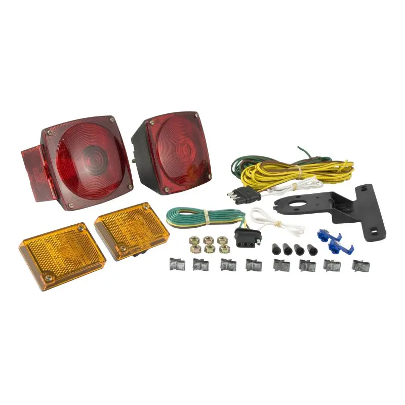 Curt Universal Trailer Light Wiring Kit With 4-Pole Flat Connector 1