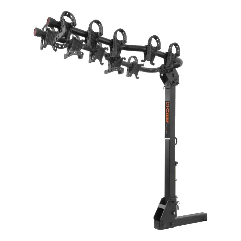 Curt Premium 5-Bike Hitch-Mounted Carrier – Fits 2" Receiver, Heavy-Duty Steel Construction 1