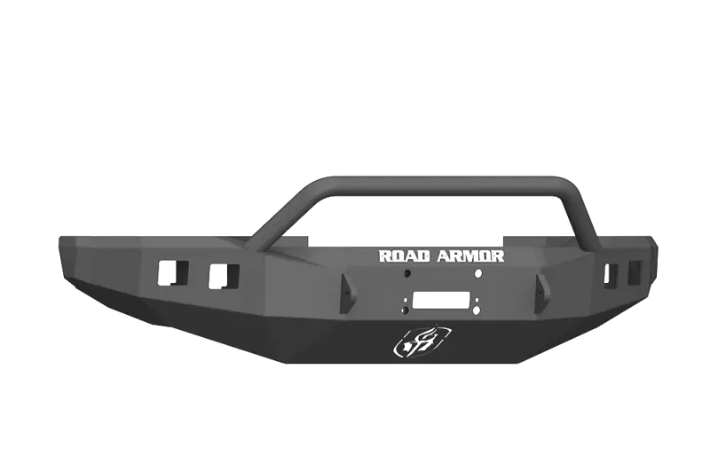Road Armor 17-20 Ford F-250 Stealth Wide Fender Front Winch Bumper W/Pre-Runner Guard - Tex Blk 1