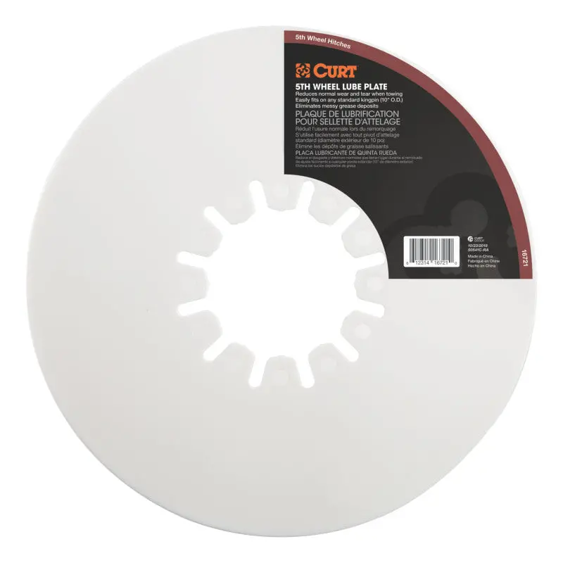 Curt 10In 5Th Wheel Lube Plate 1