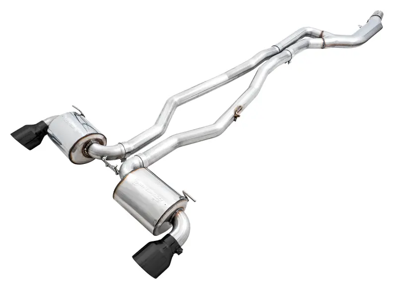 Awe 2020 Toyota Supra A90 Non-Resonated Touring Edition Exhaust - 5In Diamond Black Tips 1