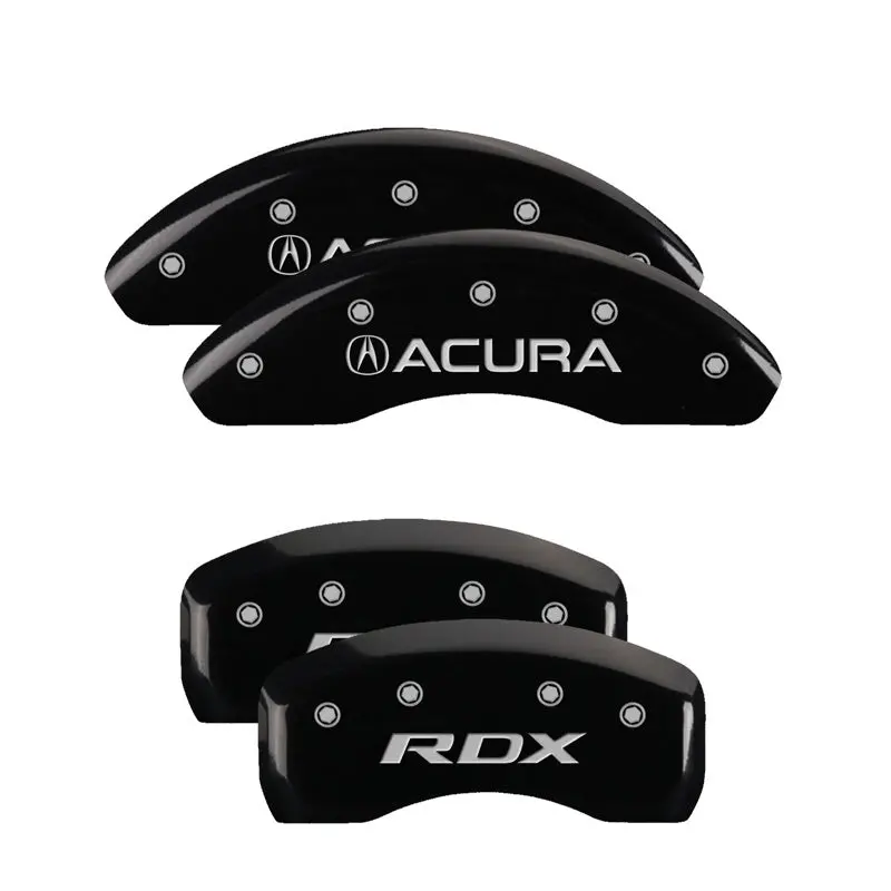 Mgp Engraved Caliper Covers – Front (Black/Silver) & Rear (Black/Charcoal) For Acura Tlx & Rdx (2019+) 1