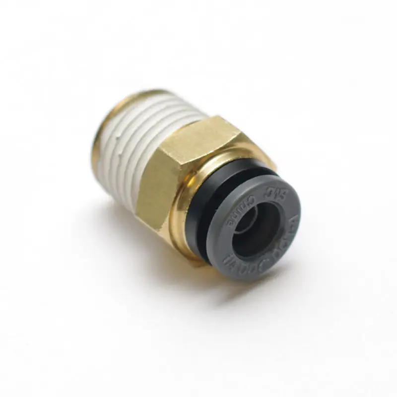 Ridetech Straight Airline Fitting – 1/4" Male Npt To 1/4" Push-To-Connect 1