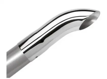 Borla Universal Polished Stainless Steel Exhaust Tip – 2.25" Inlet/Outlet, Turndown Or Turnout Style 1